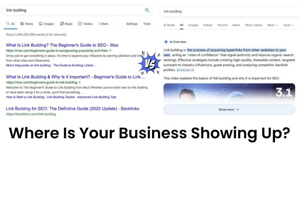 AI search optimisation South Africa (Google search comparison)