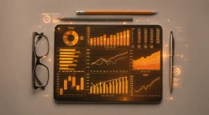 AI Search Visibility Audit South Africa (Digital dashbord on a tablet)