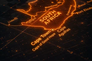 Best AI Search Visibility Companies SA (Map of South Africa focused on Cape Town)