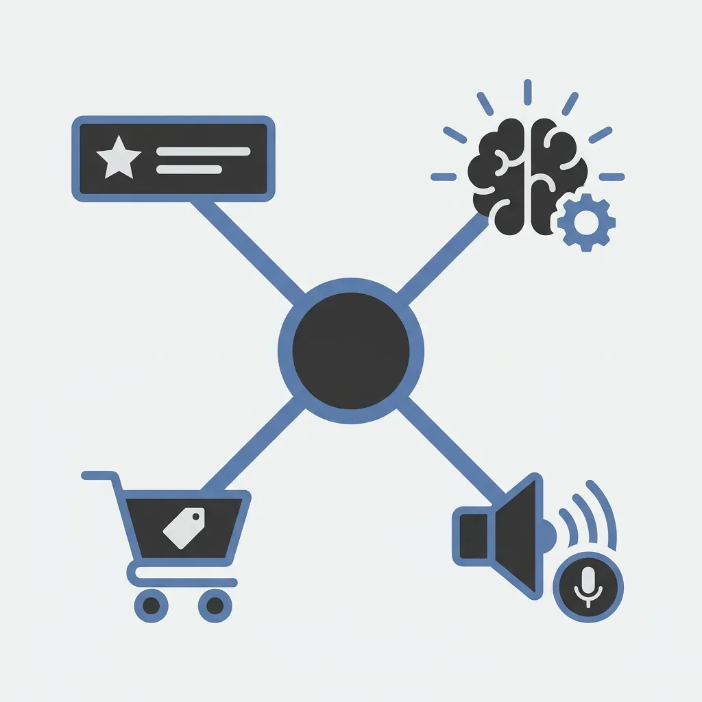 Illustration supporting Shopify vs WooCommerce for South African E-commerce SEO